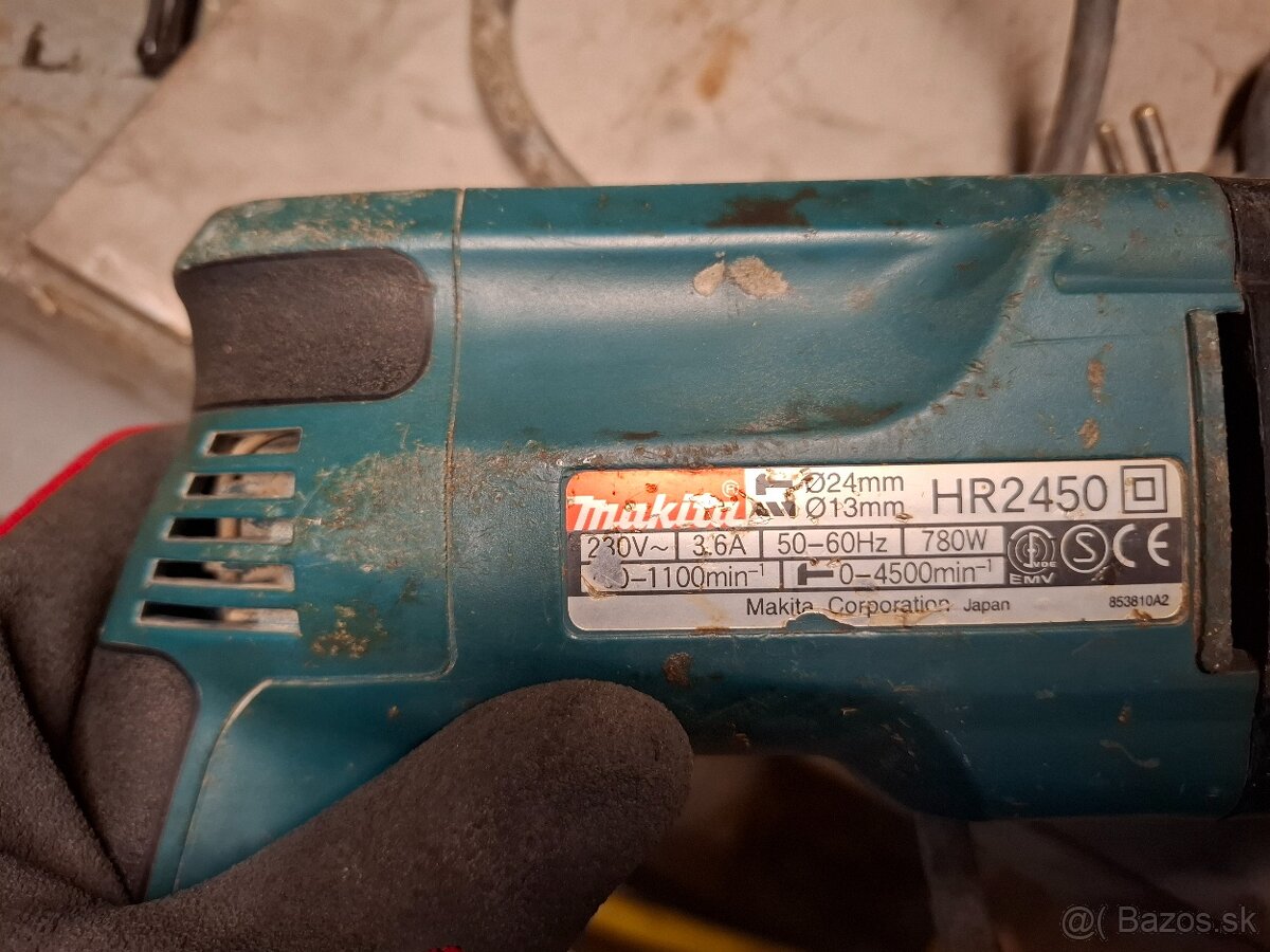 Vŕtacie kladivo, príklepová vŕtačka makita - 2