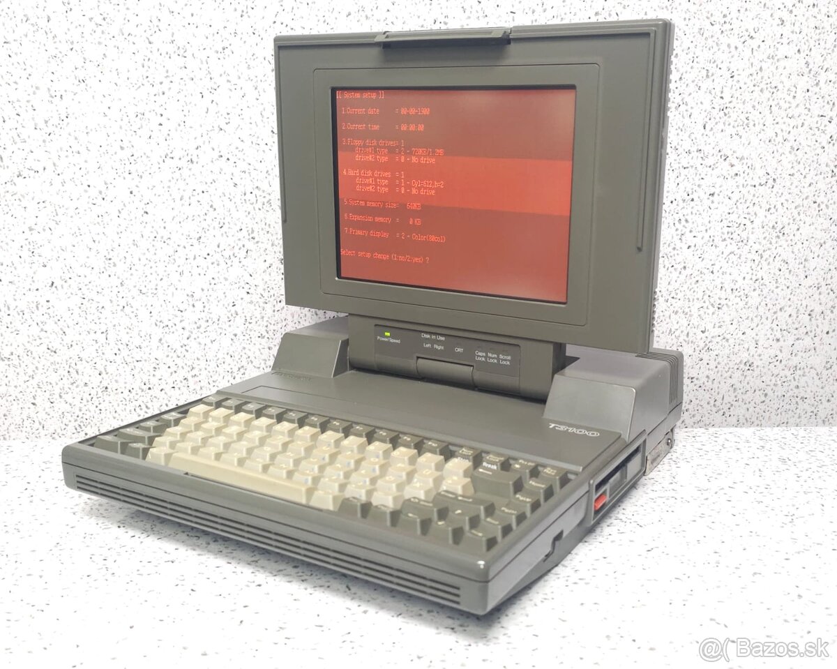 RETRO LAPTOP 》 TOSHIBA T3100 》HISTORICKÝ NOTEBOOK - 2