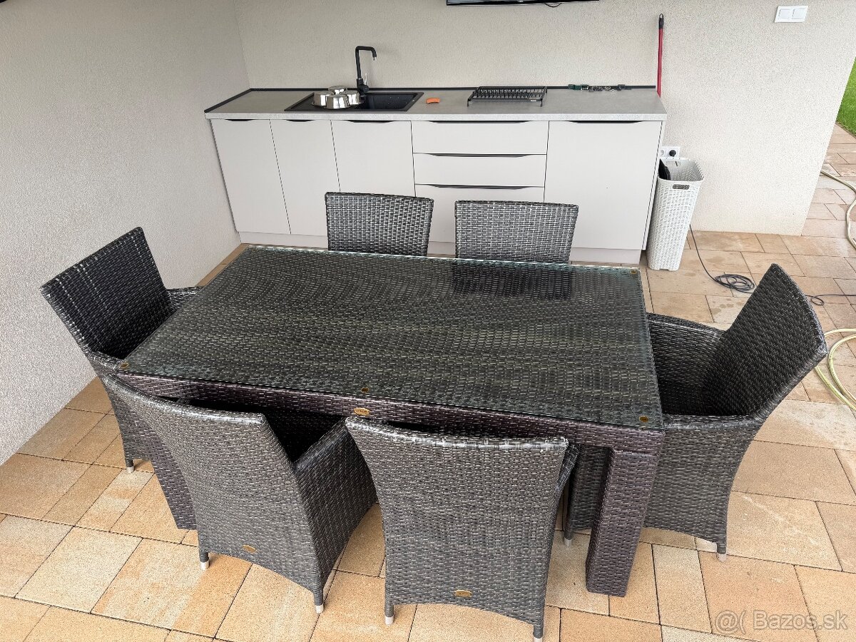 Jedalensky Ratanovy set na terasu - 2