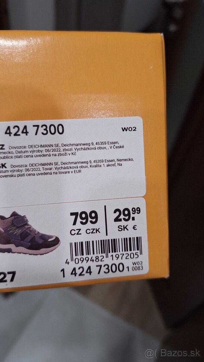 Ako nové prechodné topanky kožené 27 - 2