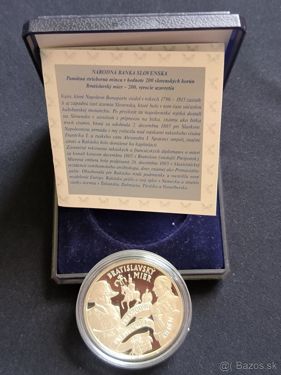 200 Sk Bratislavský mier 2005 - PROOF - Kremnica - 2