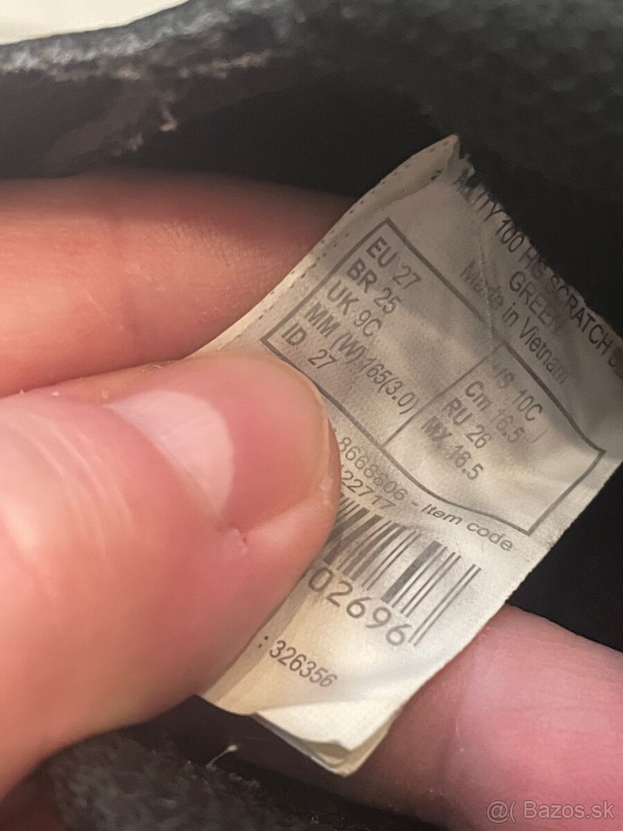 Detske kopačky - tarfy. 2 ks. 26 a 27 - 2