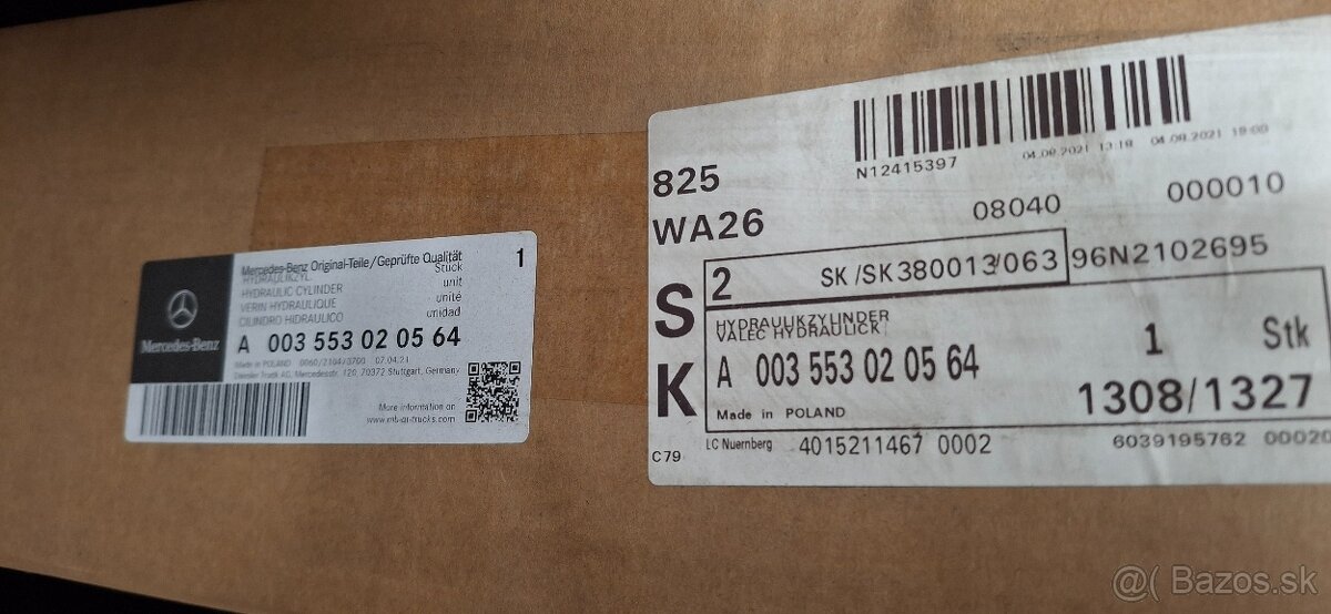 MERCEDES ACTROS Hydraulicky valec - 2