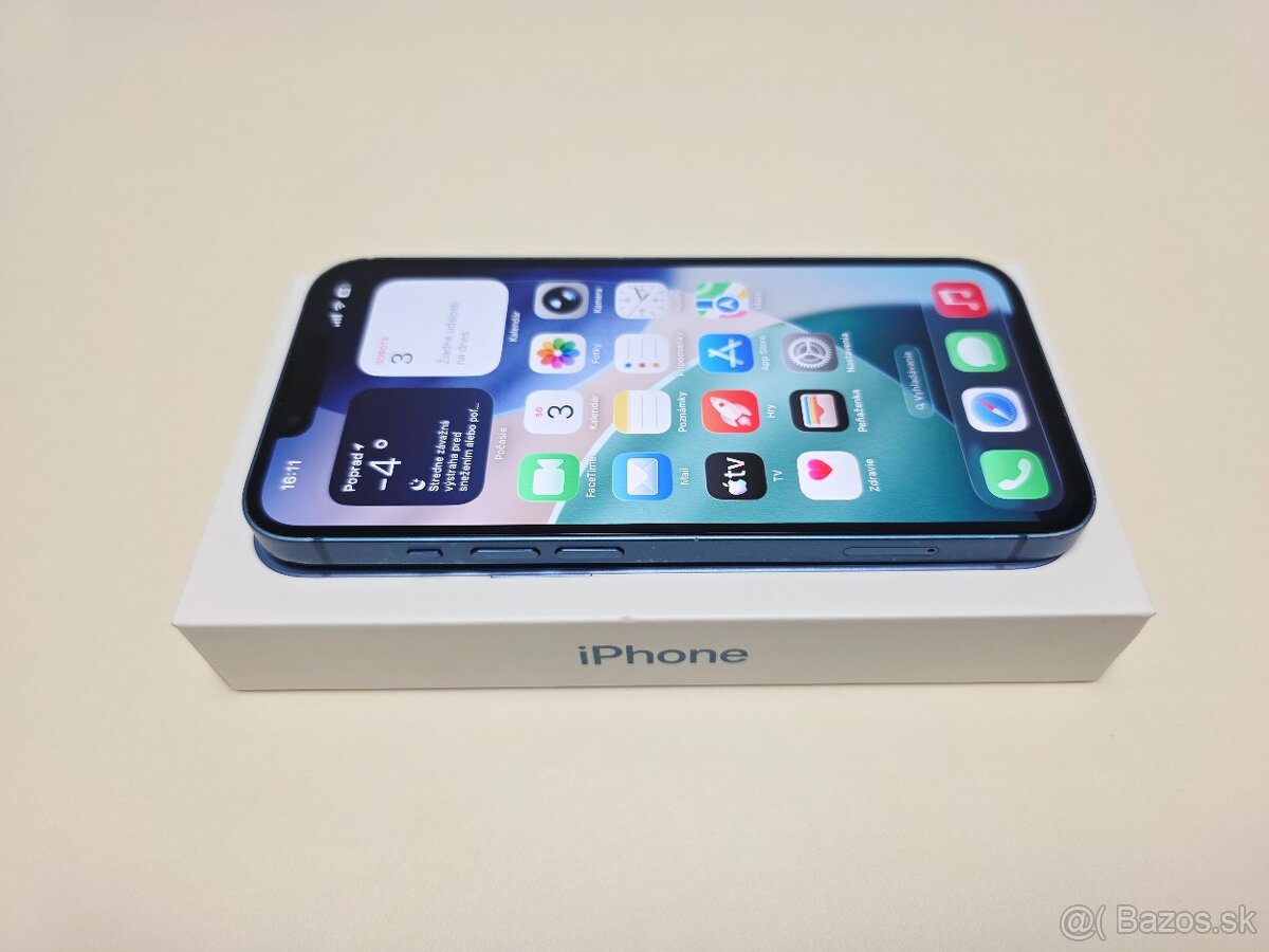 Predám Apple iphone 13 128gb BLUE ,BATÉRIA 100% - 2
