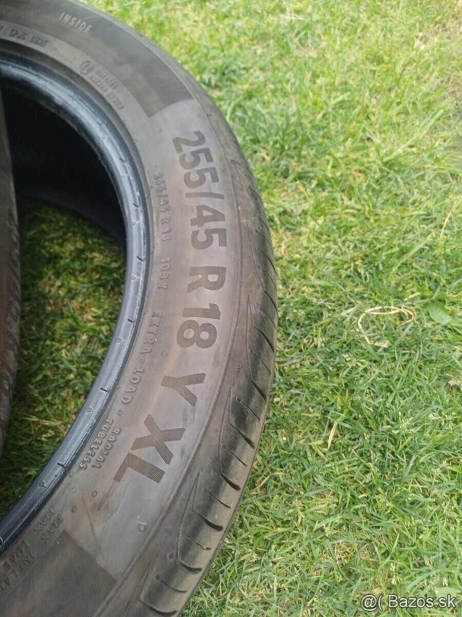 255/45 r18 letné pneumatiky ,Continental - 2