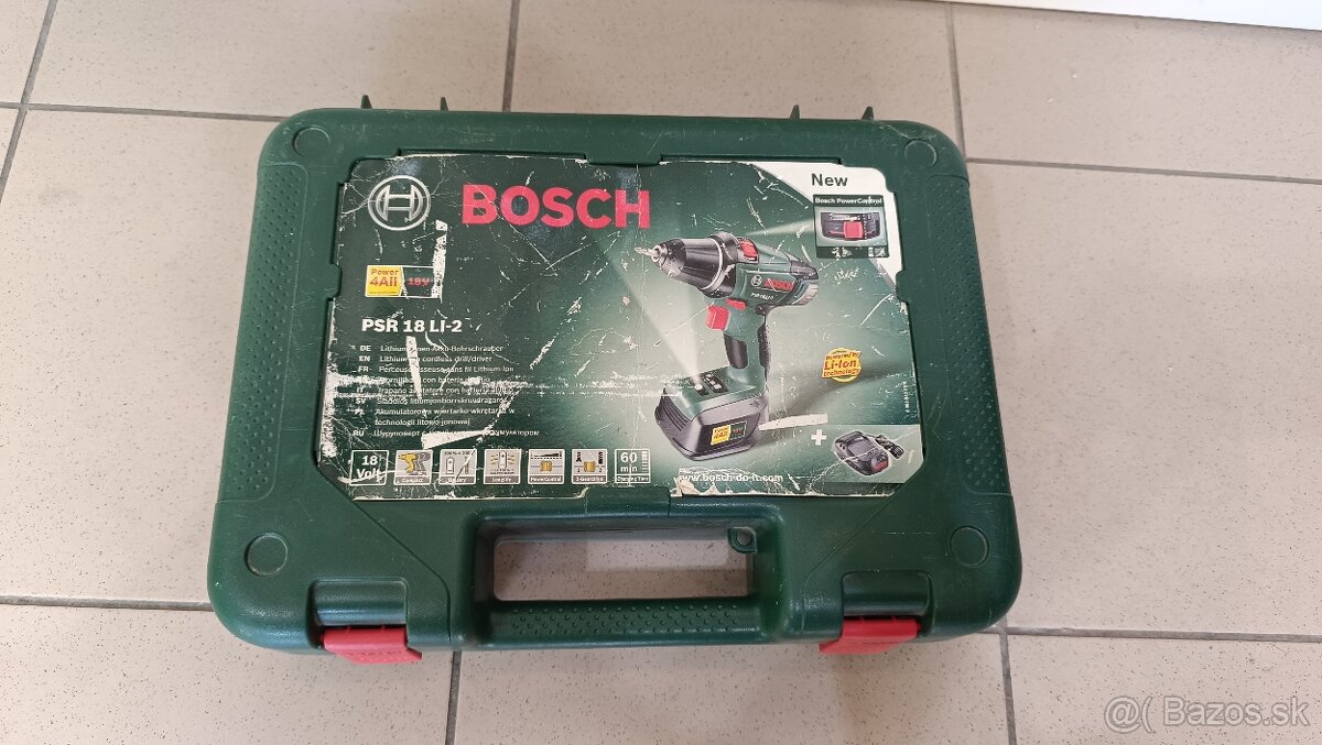 Aku vŕtačka Bosch PSR 18 LI-2 - 2