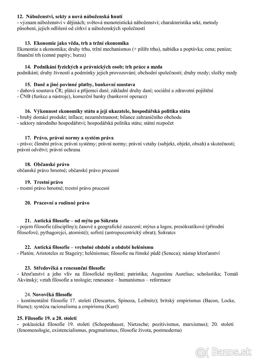 Maturitné témy z OSZ/ ZSV (ústna skúška) - 2