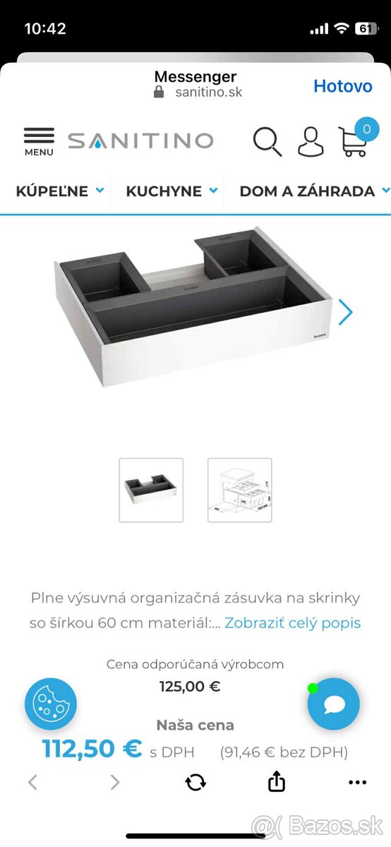 Vstavaný odpadkový kôš a organizér - 2