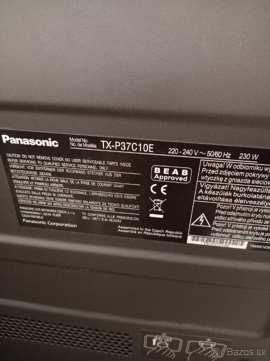 Panasonic TX-P37C10E plasma TV 37"(94cm) - 2