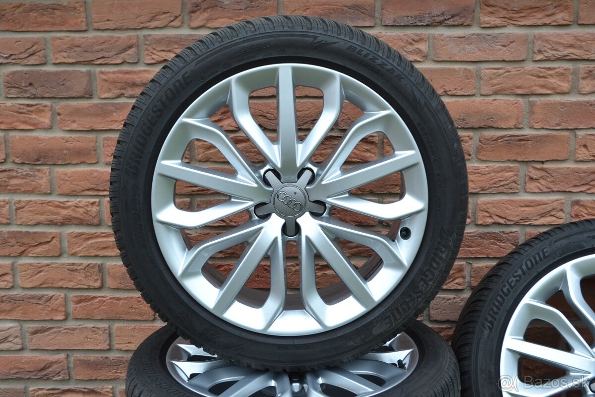 5x112 R19 Zimna sada Org. Audi A6 c7 +235/45 R19 Bridgestone - 2
