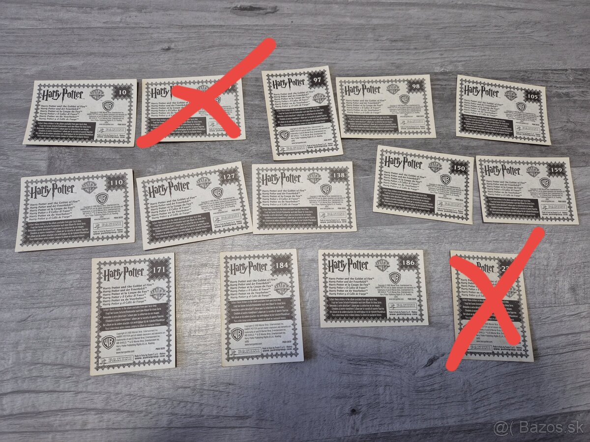 Nálepky do albumu Harry Potter - 2