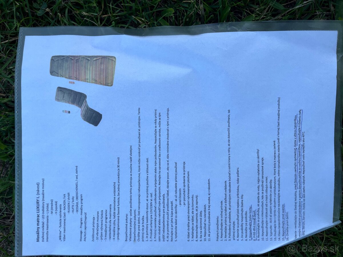 Masážna podložka - 2