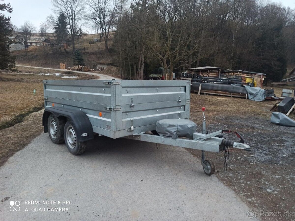 Predám privesný dvojnápravový vozík - 2