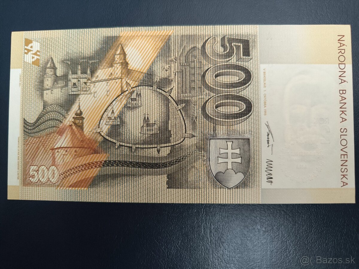 500sk Bimilenium UNC, vzácnejšie sériové číslo - 2