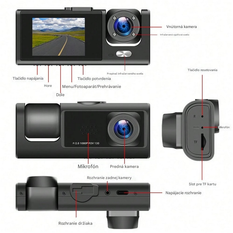 Kamera do auta + 64GB SD karta - 2