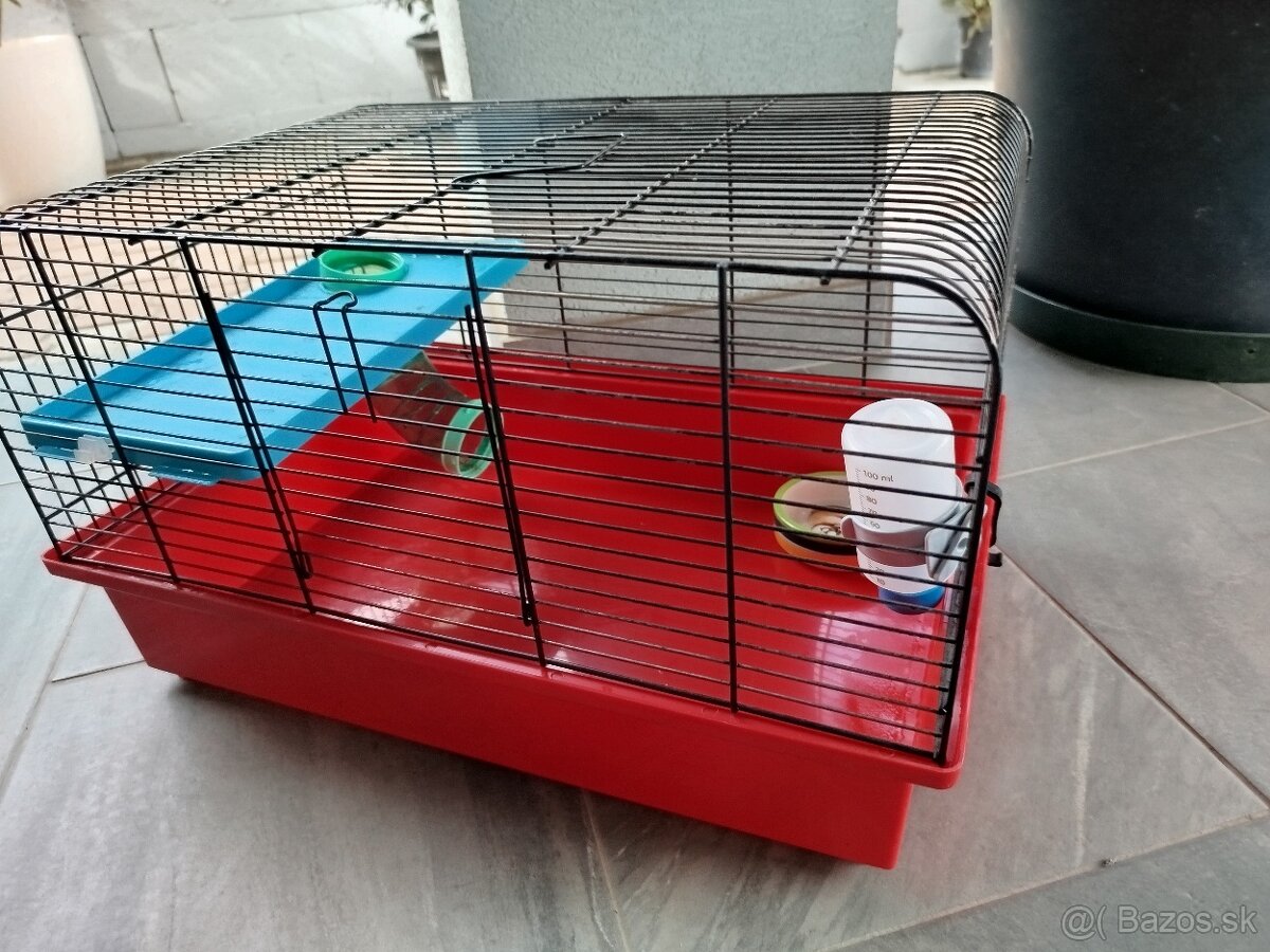 Klietka pre škrečka červená - 2
