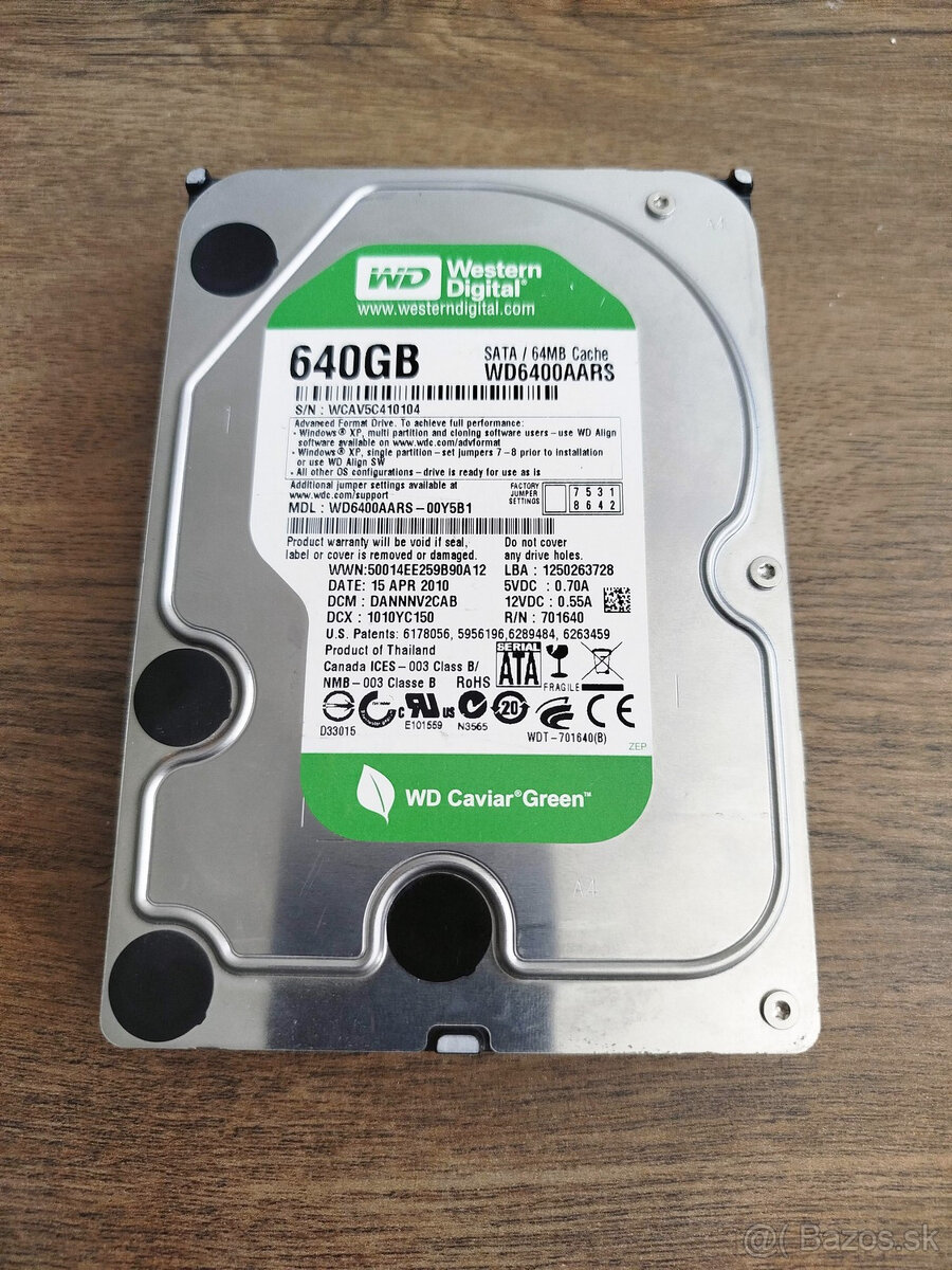 3.5" HDD 640GB - 1TB - 2