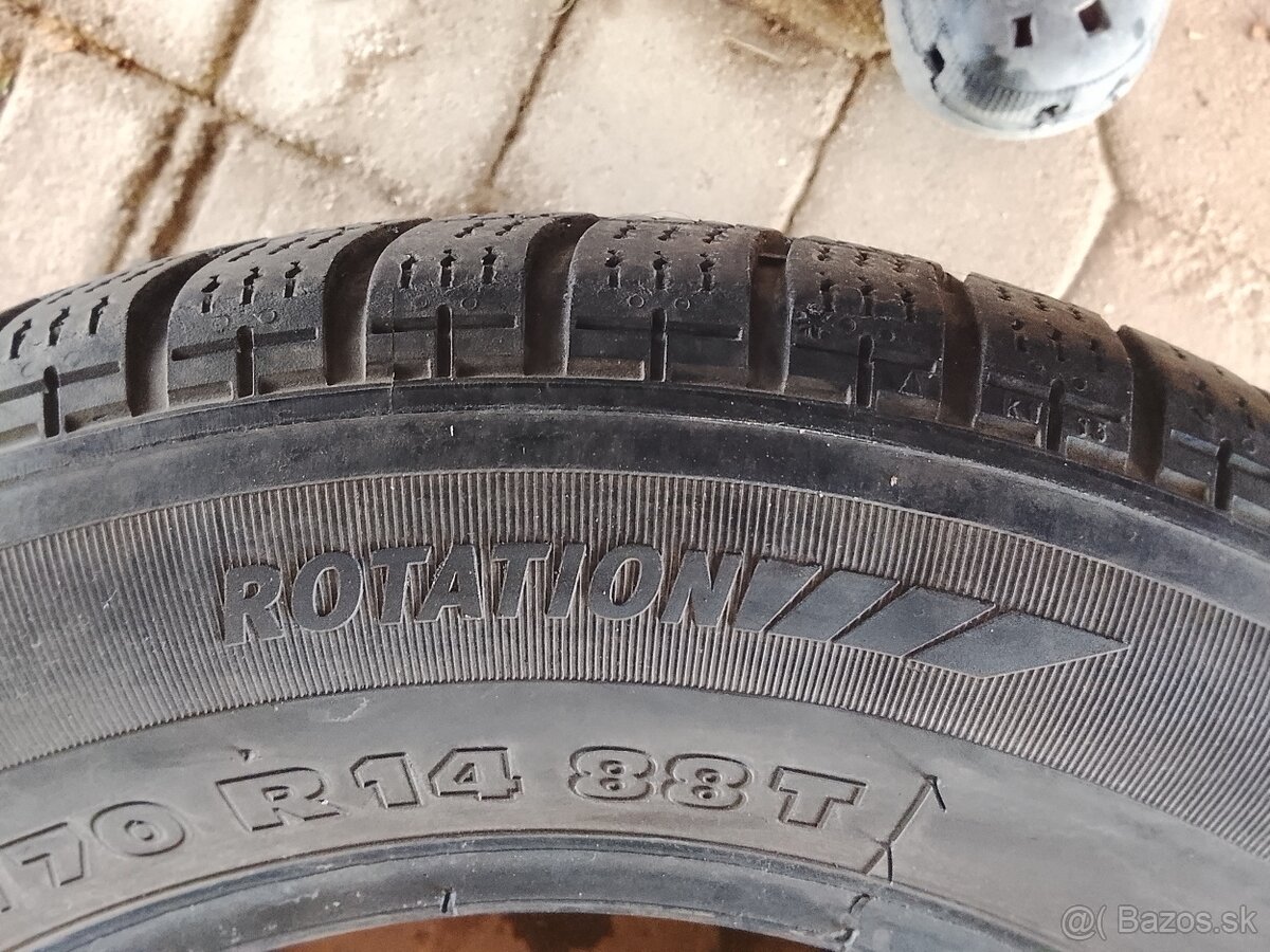 Predám zimné pneu 185/70r14 88t - 2