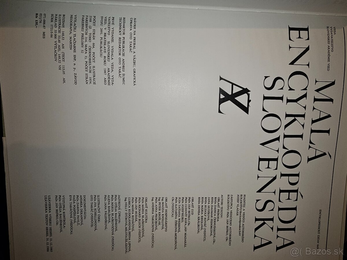 SAV - Malá encyklopedia Slovenska - 2