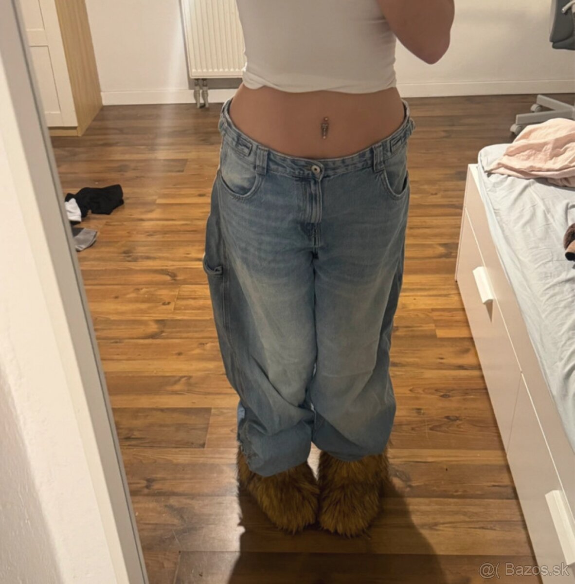 bershka gate baggy pants - 2