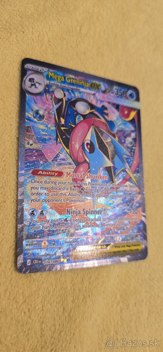 Pokemokon mega greninja ex 116/086 - 2