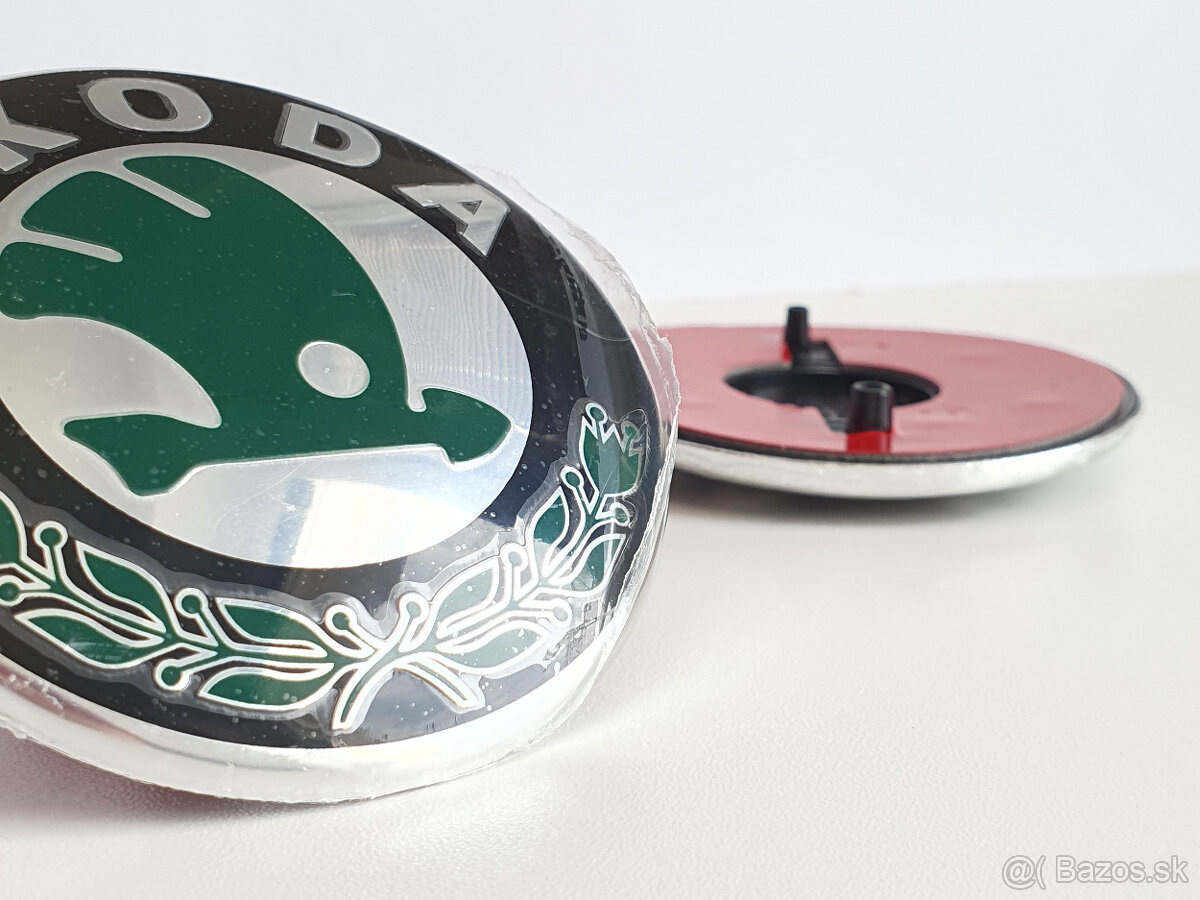 Znak Škoda 79 mm / 80 mm • predný / zadný - 2