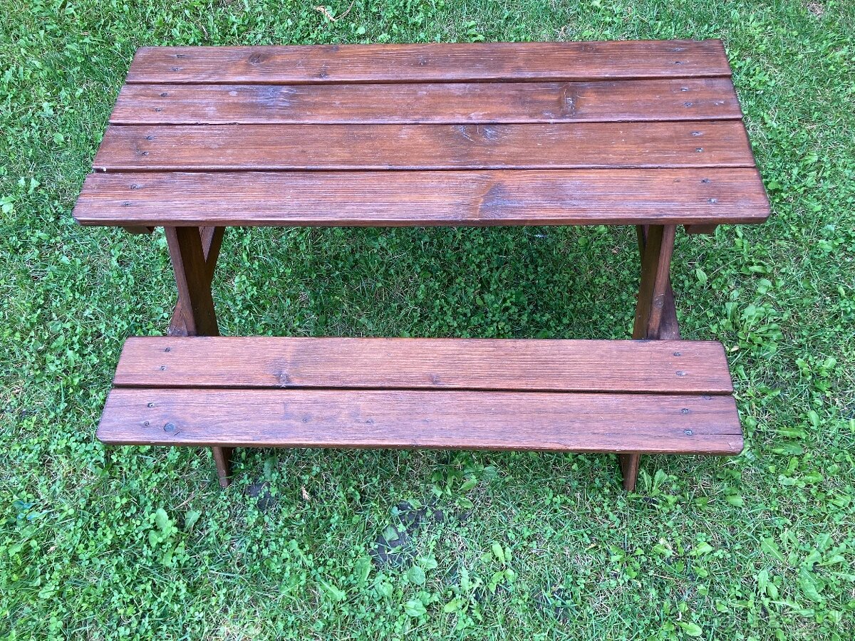 Záhradný stôl pre deti / lavice - 2