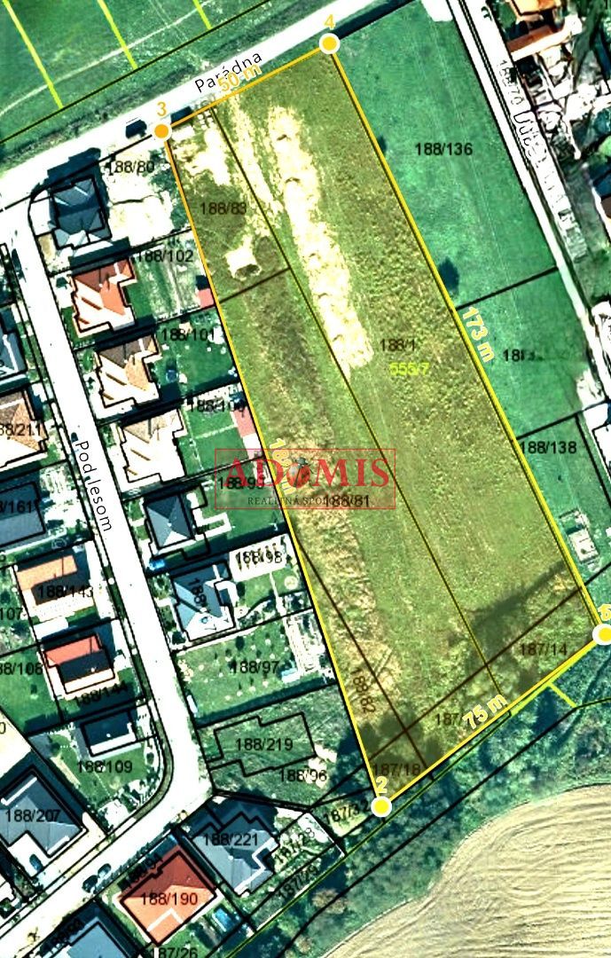 ADOMIS - predáme pozemok na nestavebné účely BUDIMÍR - 11050 - 2