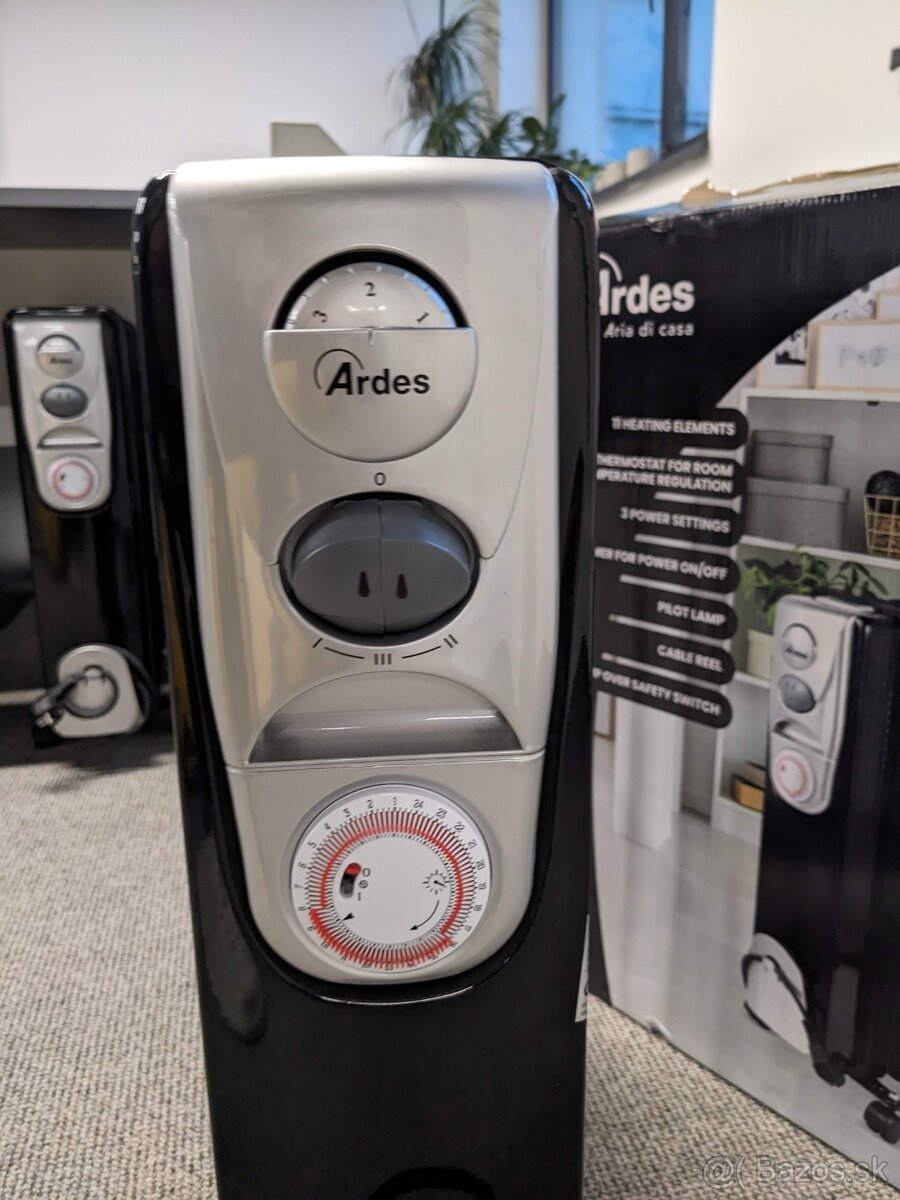 Olejový, elektrický radiátor s časovačom - 2