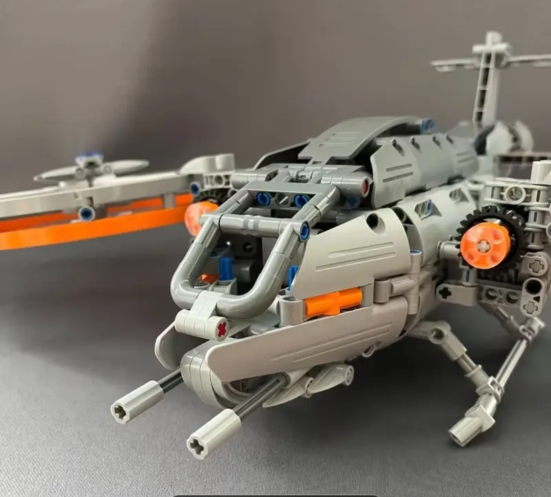 Helikoptera ornicopter stavebnica vyse 1000dielov - 2