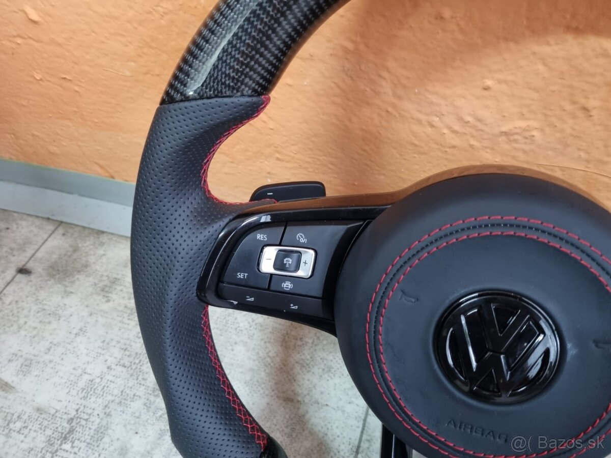 VOLANT VOLKSWAGEN R RLINE GTD GTI - KOZA / KARBÓN - 2