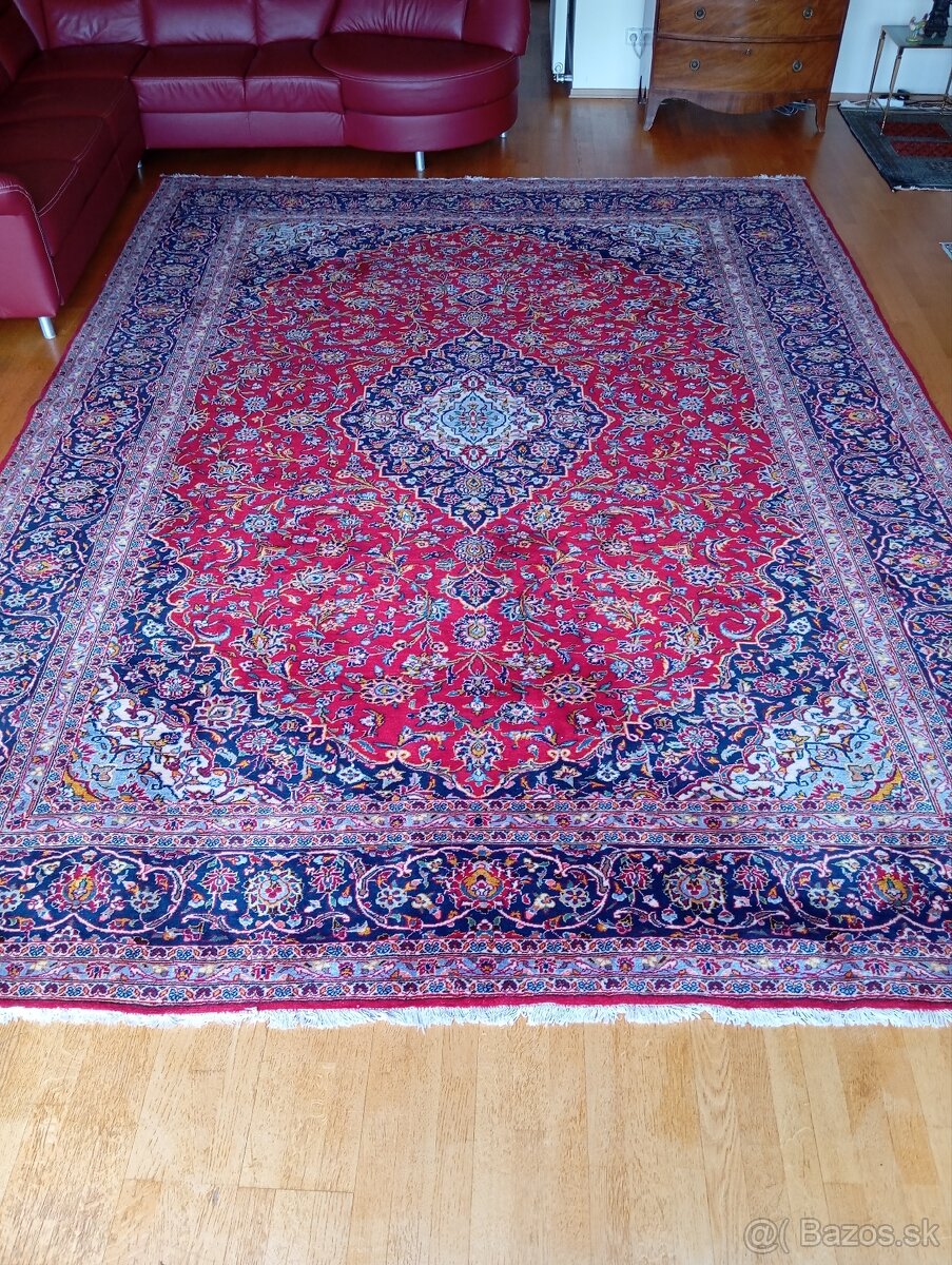 🌟Luxusný ručne viazaný perzský koberec Keshan 400×300 cm🌟 - 2