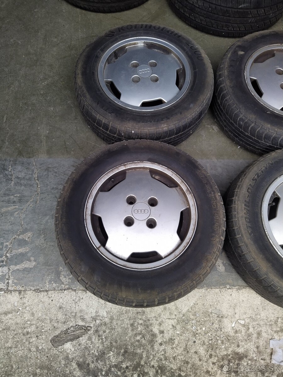 4x100 R14 dobové kolesá Audi - 2