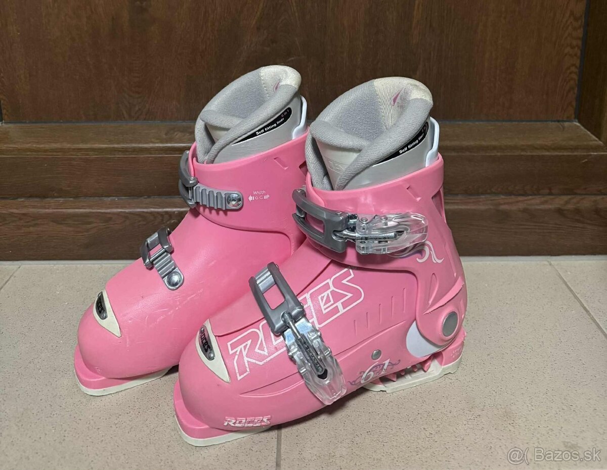 Lyže100cm s lyžiarkami a palicami - 2