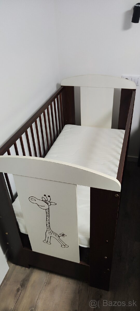 Detská postieľka 60x120cm s matracom - 2