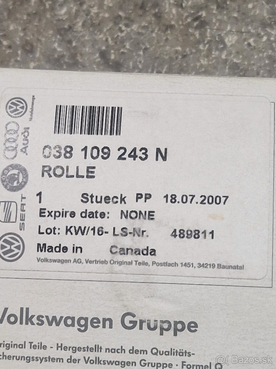 Originál rozvodova sada 1.9TDI 66/81kw - 2