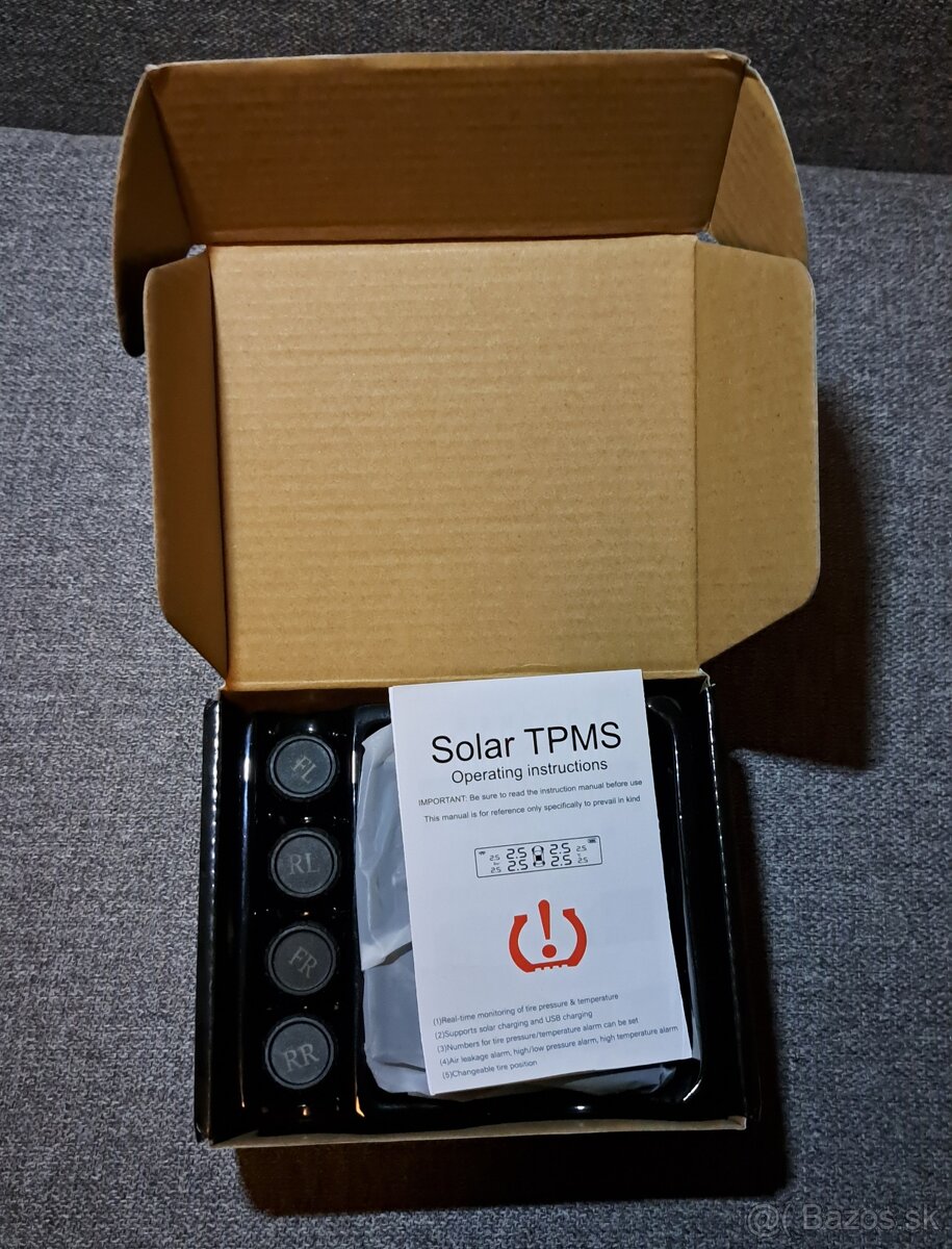 TPMS snímače tlaku pneu auta - 2