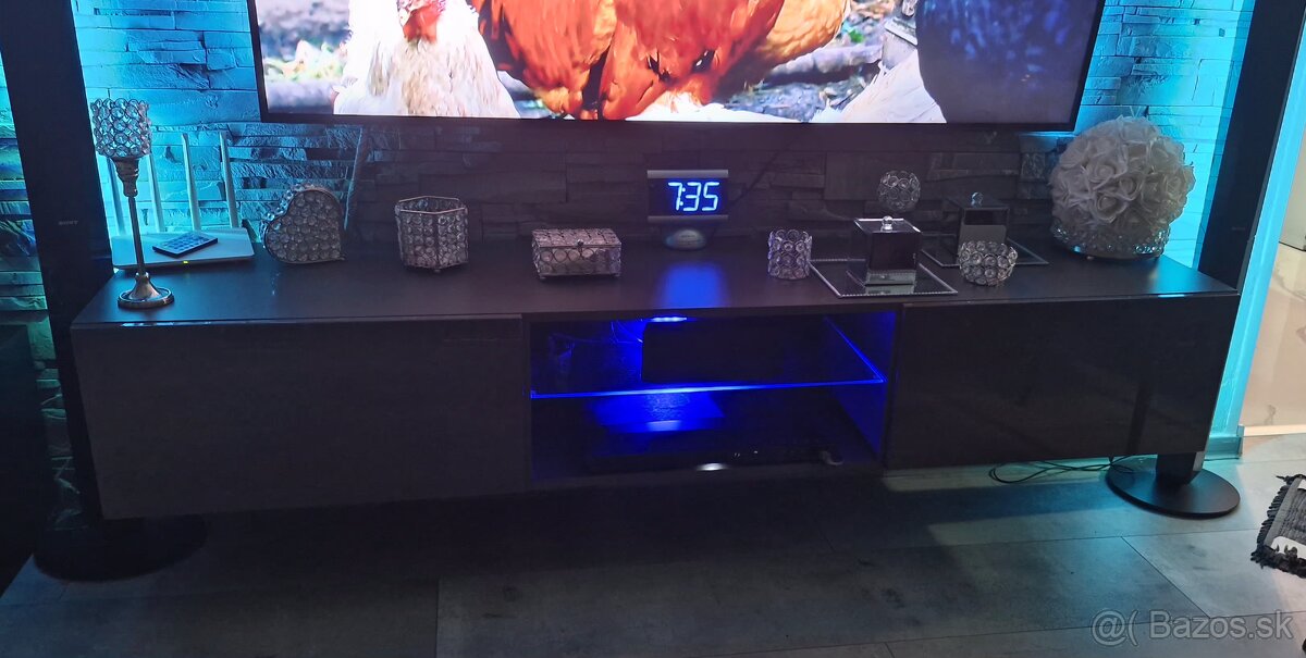 Tv skrinka siva grafit. - 2