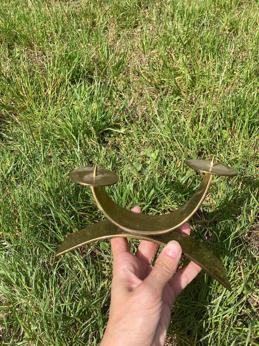 Mosadzný svietnik - 2