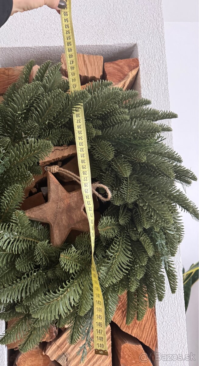 100% 3d umely veniec kaukazska jedla 50 cm priemer - 2