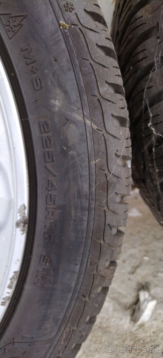 zimne gumy Sava 225/45R17 ESKIMO HP2 plus hliníkové disky 5x - 2