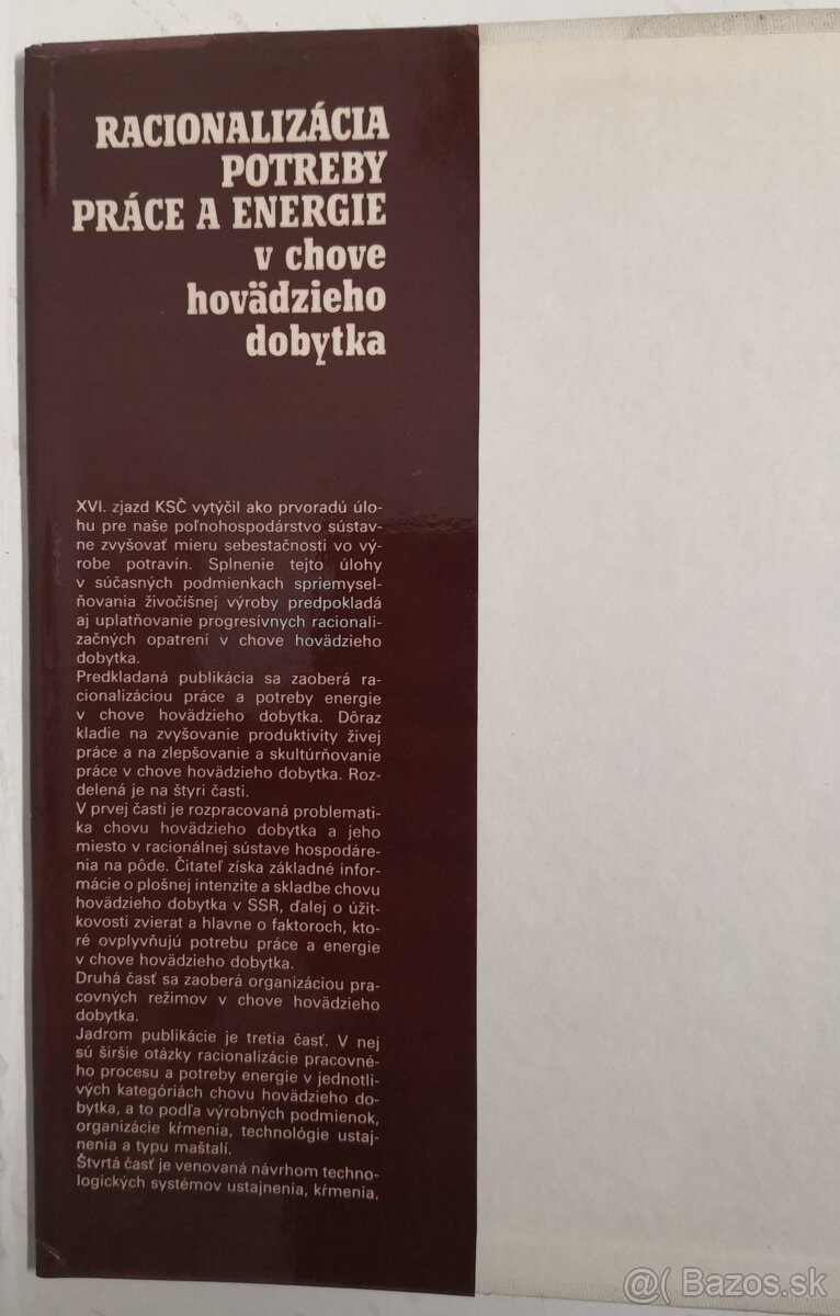 Racionalizácia potreby práce a energie v chove hovädzieho d - 2