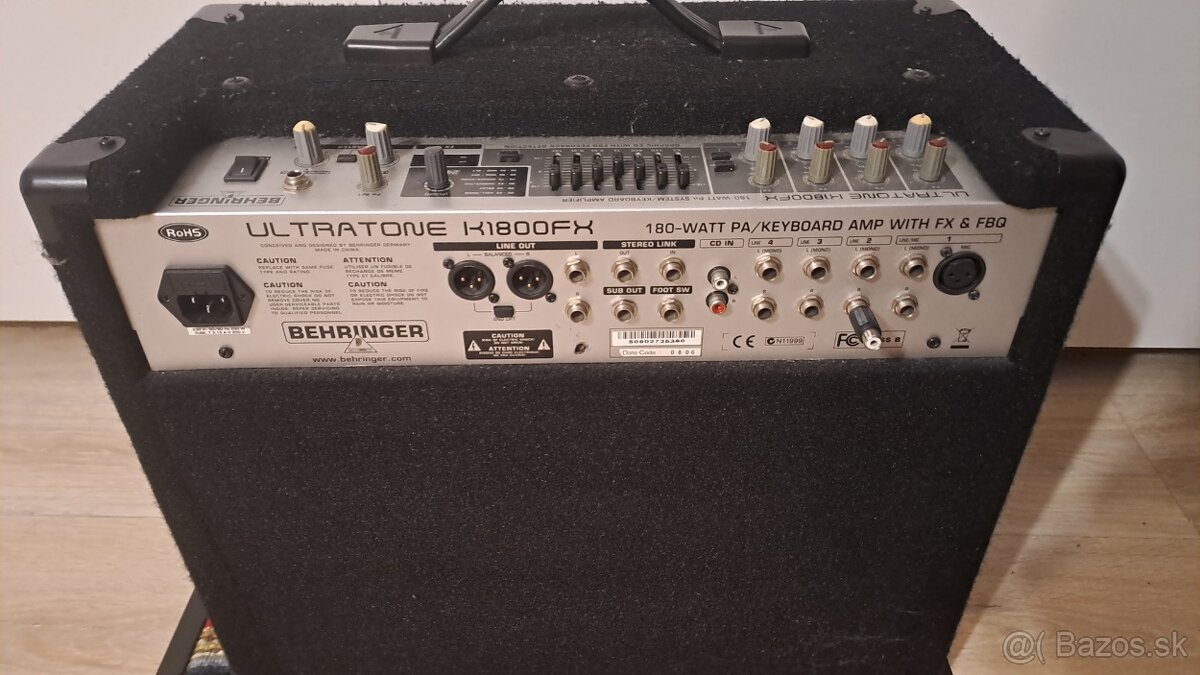 Predám - Behringer K 1800 FX ULTRATONE - 2