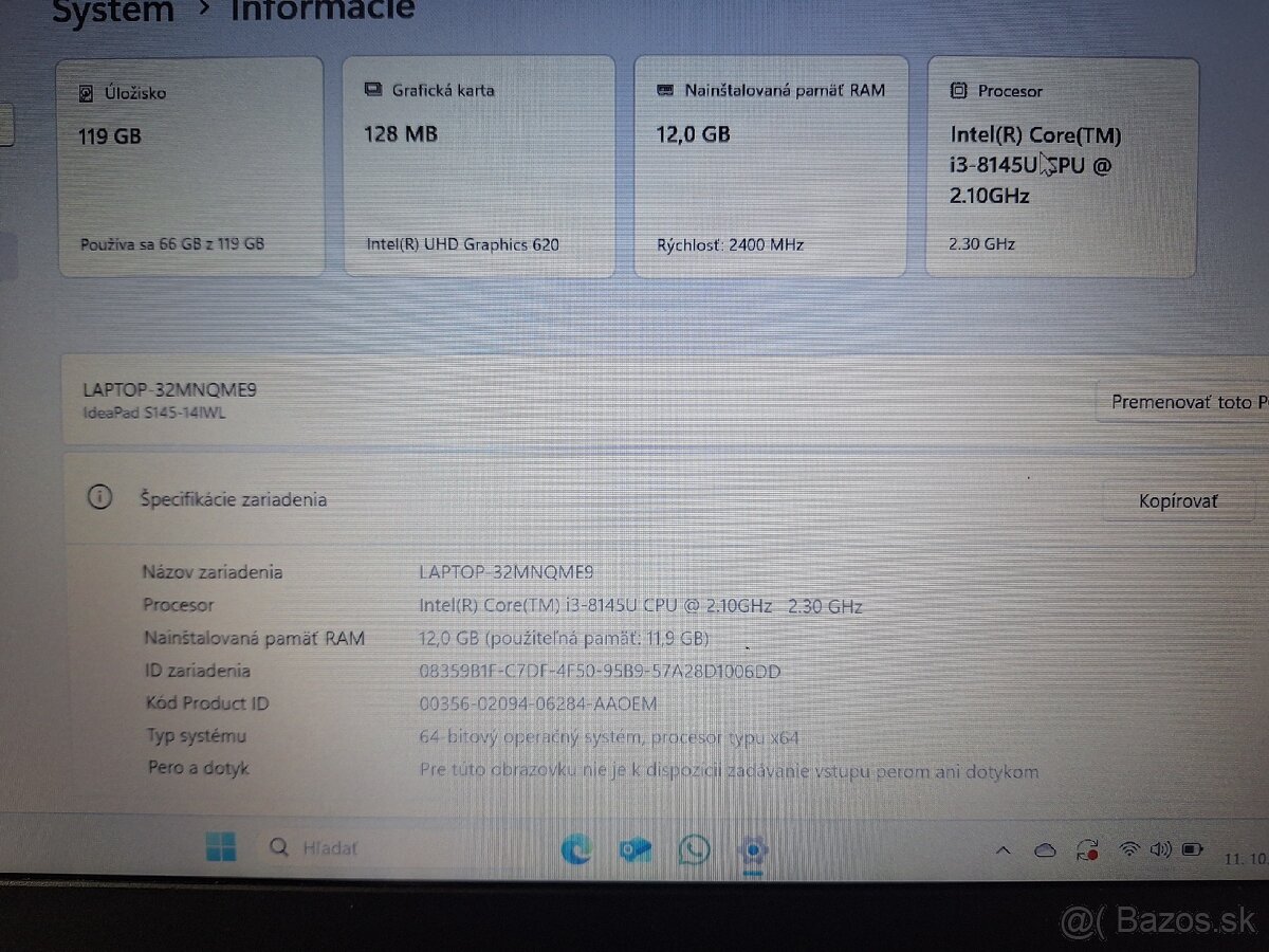 Lenovo s145 14iwl,12gb ram - 2
