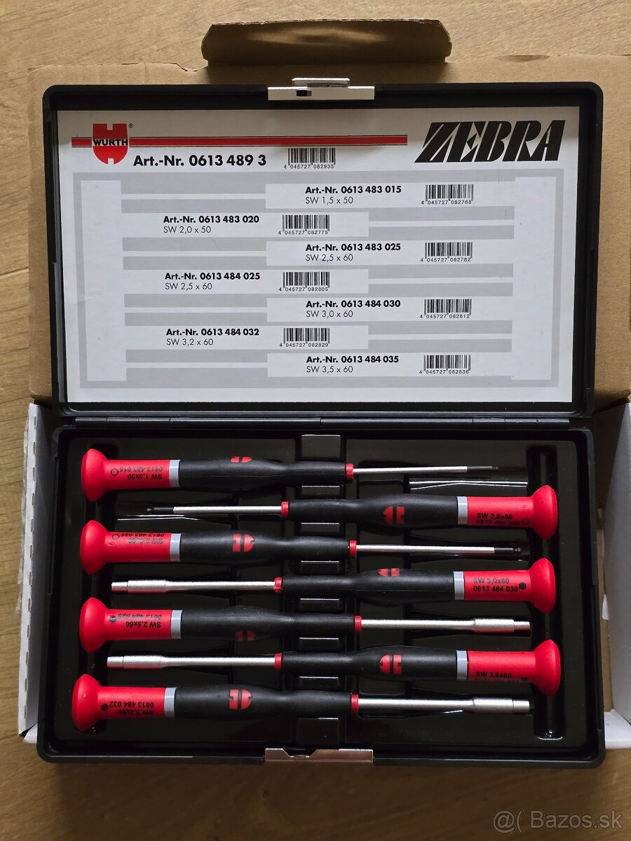 Wurth sadá elektrikárske šrubovaki male - 2