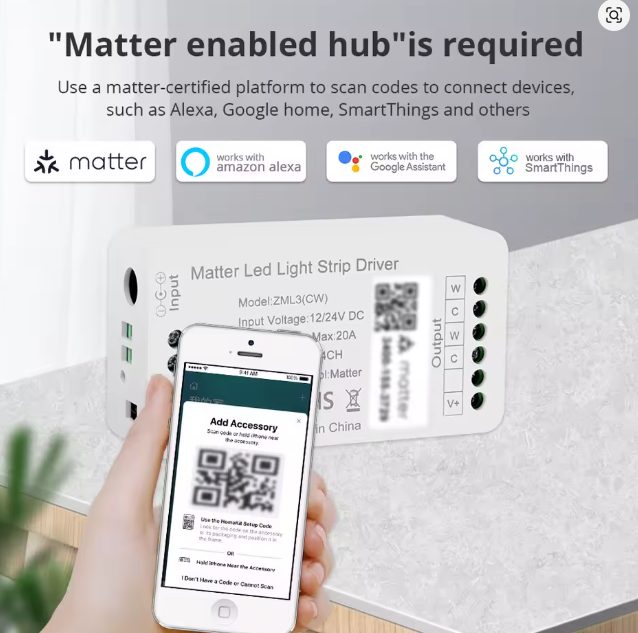 RGB LED pás matter riadiaca jednotka - 2