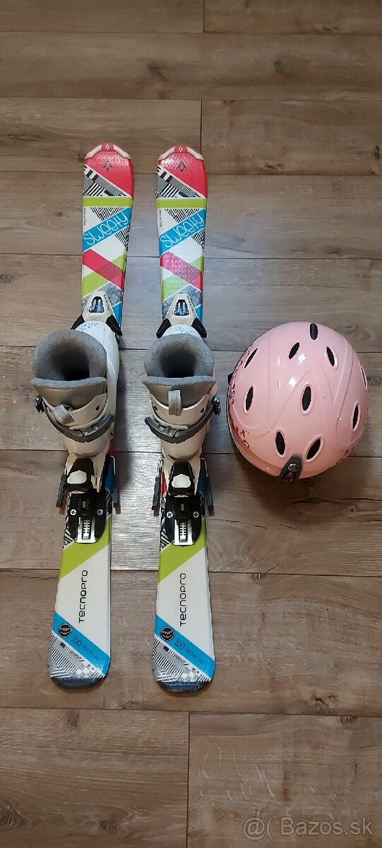 Predám detské lyže,lyžiarky,prilba - 2