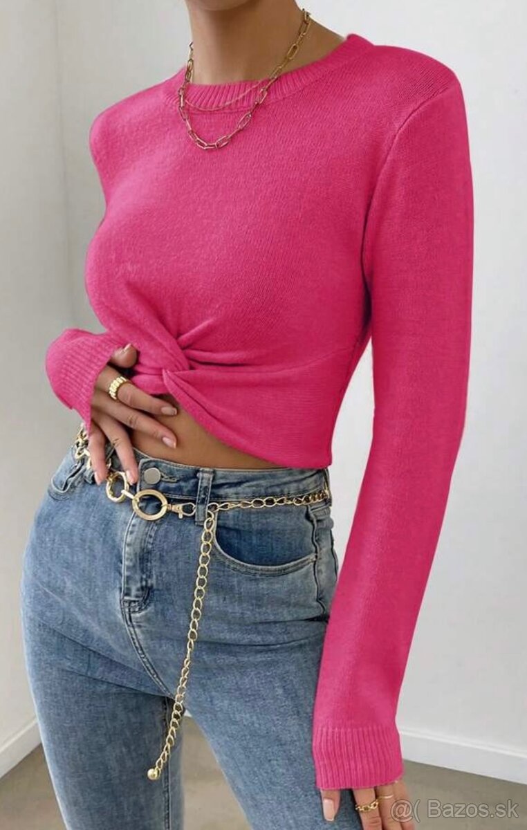 NOvé cropp magentové tričko - 2