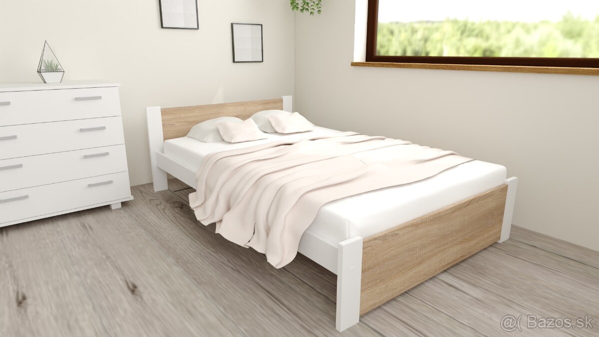Manželská posteľ 160x200+rošt - - 2