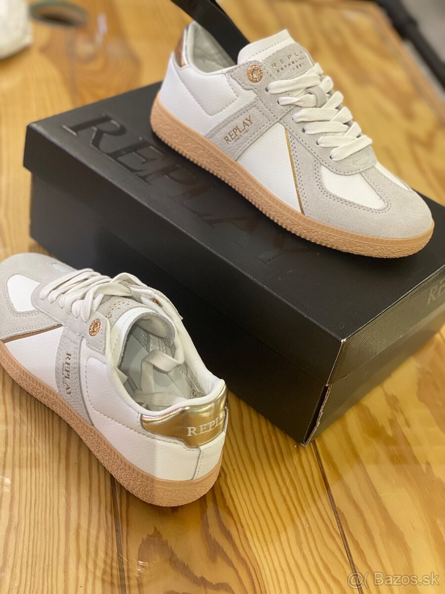 Damske kozene tenisky Replay - 2